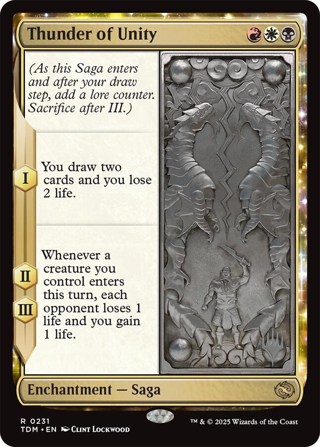 Thunder of Unity [Tarkir: Dragonstorm Promos] | Mega City Incorporated