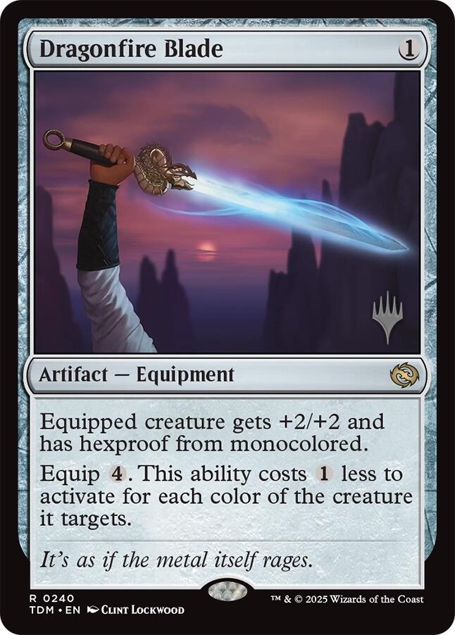 Dragonfire Blade [Tarkir: Dragonstorm Promos] | Mega City Incorporated