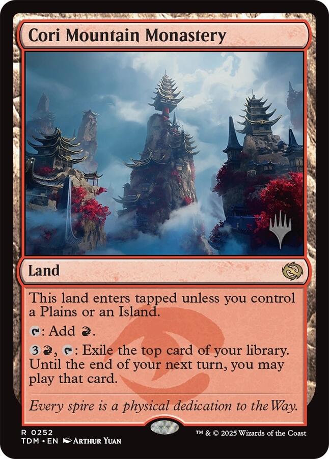 Cori Mountain Monastery [Tarkir: Dragonstorm Promos] | Mega City Incorporated