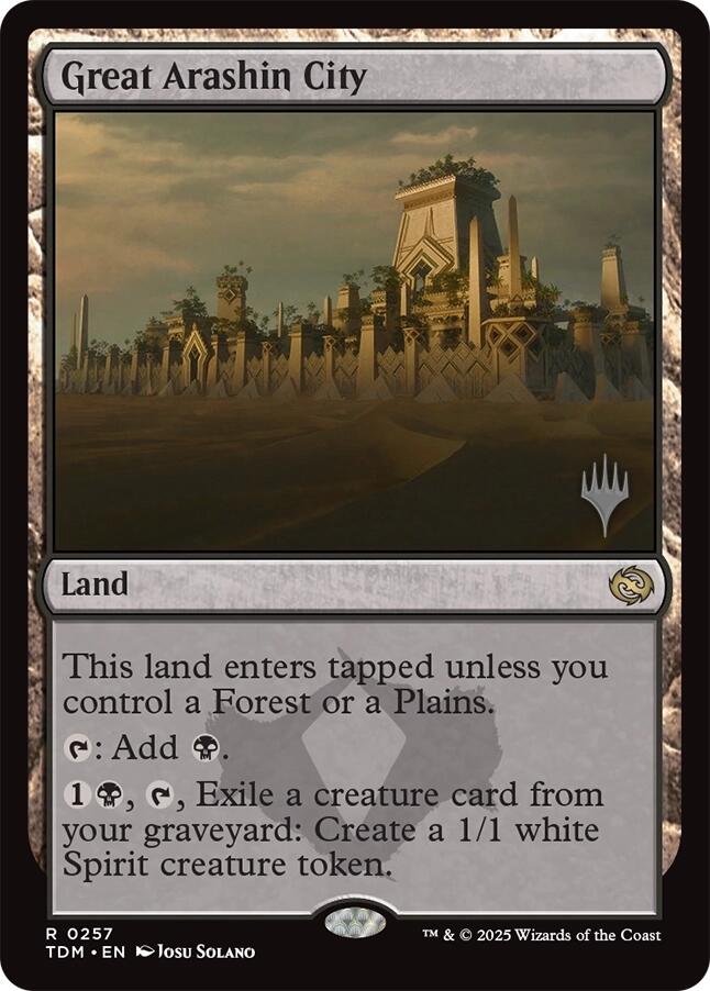 Great Arashin City [Tarkir: Dragonstorm Promos] | Mega City Incorporated