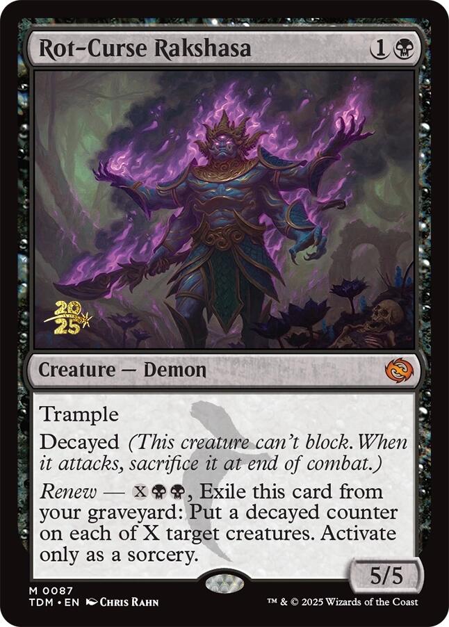 Rot-Curse Rakshasa [Tarkir: Dragonstorm Prerelease Promos] | Mega City Incorporated