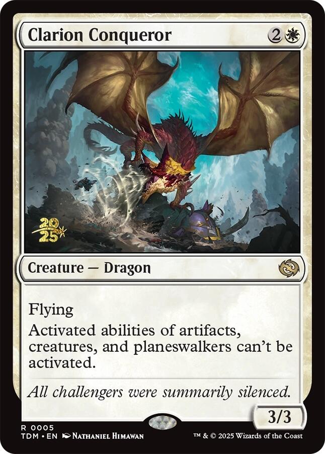 Clarion Conqueror [Tarkir: Dragonstorm Prerelease Promos] | Mega City Incorporated