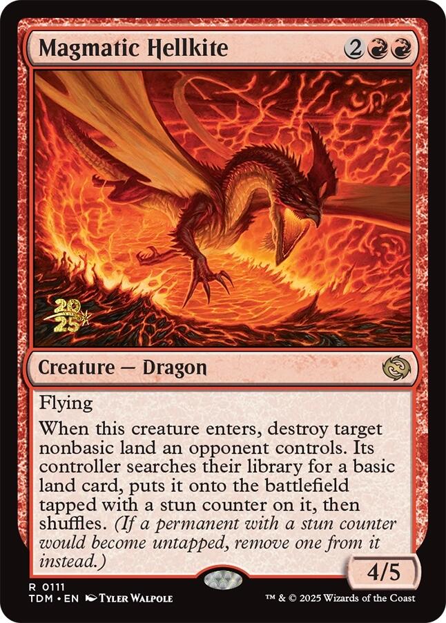 Magmatic Hellkite [Tarkir: Dragonstorm Prerelease Promos] | Mega City Incorporated