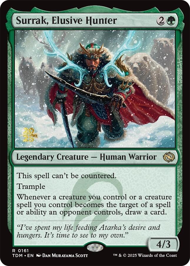 Surrak, Elusive Hunter [Tarkir: Dragonstorm Prerelease Promos] | Mega City Incorporated
