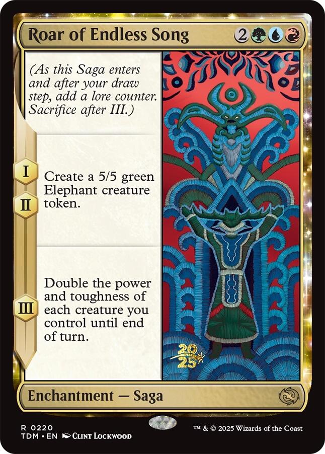 Roar of Endless Song [Tarkir: Dragonstorm Prerelease Promos] | Mega City Incorporated