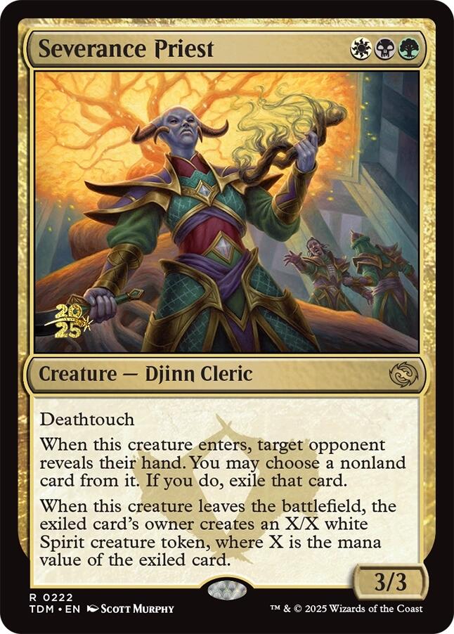 Severance Priest [Tarkir: Dragonstorm Prerelease Promos] | Mega City Incorporated