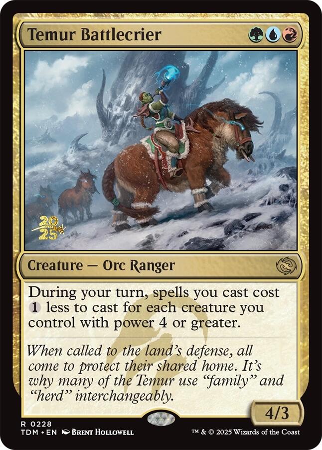 Temur Battlecrier [Tarkir: Dragonstorm Prerelease Promos] | Mega City Incorporated