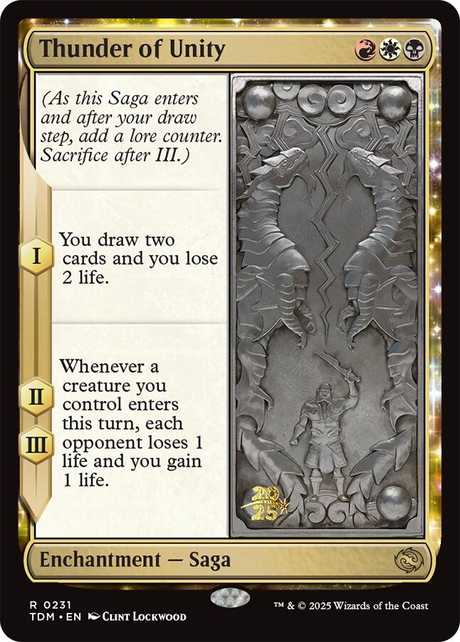 Thunder of Unity [Tarkir: Dragonstorm Prerelease Promos] | Mega City Incorporated