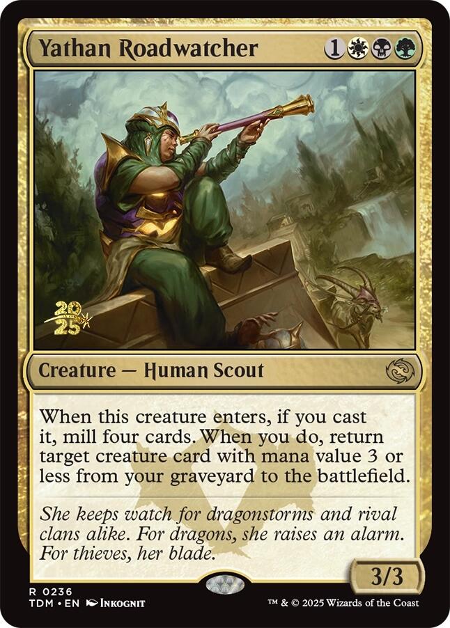 Yathan Roadwatcher [Tarkir: Dragonstorm Prerelease Promos] | Mega City Incorporated