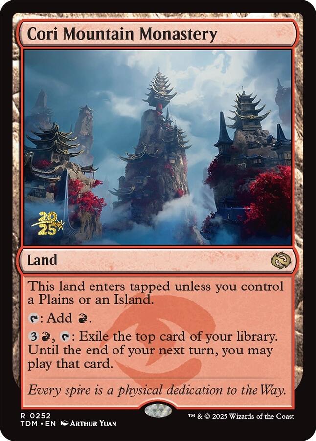 Cori Mountain Monastery [Tarkir: Dragonstorm Prerelease Promos] | Mega City Incorporated