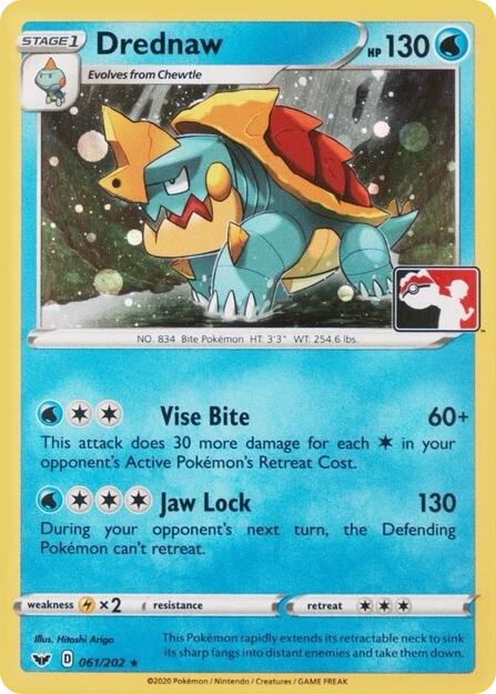 Drednaw (061/202) (Play Pokemon Promo) [League & Championship Cards] | Mega City Incorporated