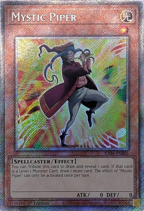 Mystic Piper [RA04-EN005] Platinum Secret Rare | Mega City Incorporated