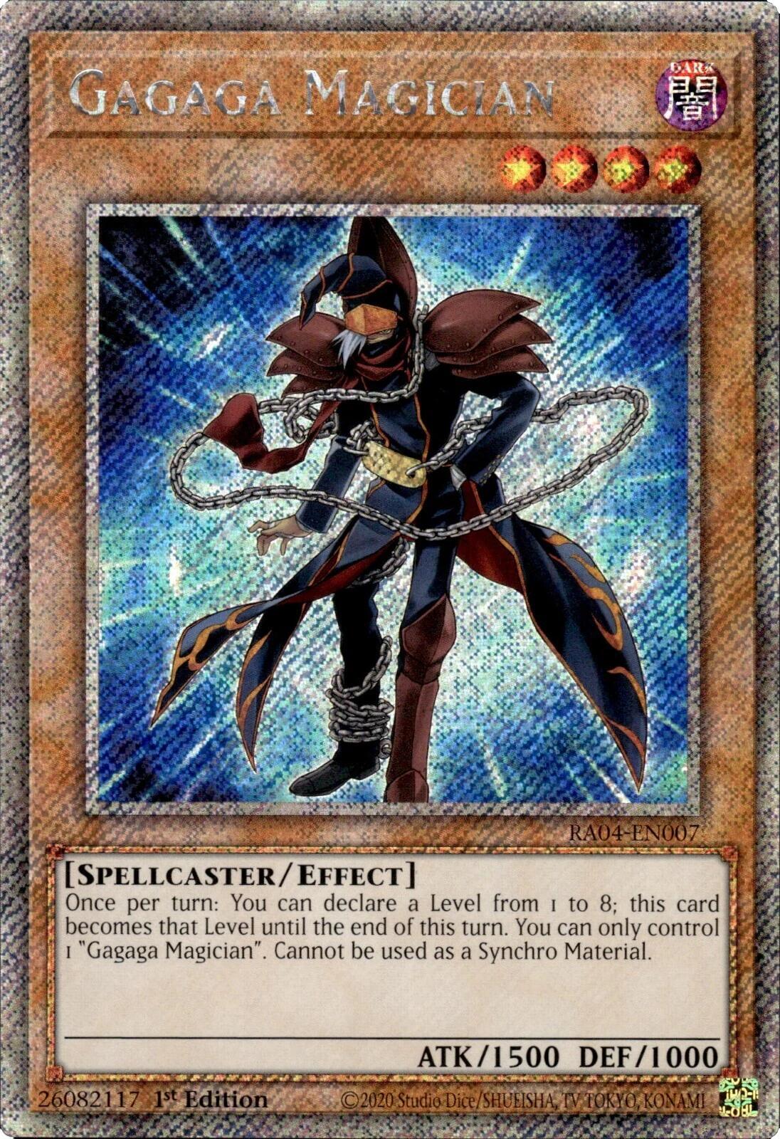 Gagaga Magician [RA04-EN007] Platinum Secret Rare | Mega City Incorporated