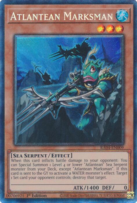 Atlantean Marksman [RA04-EN009] Prismatic Collector's Rare | Mega City Incorporated