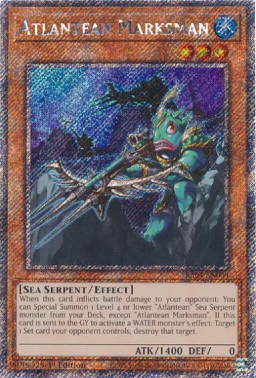 Atlantean Marksman [RA04-EN009] Platinum Secret Rare | Mega City Incorporated