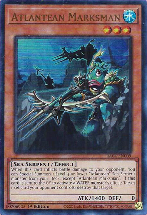 Atlantean Marksman [RA04-EN009] Ultra Rare | Mega City Incorporated