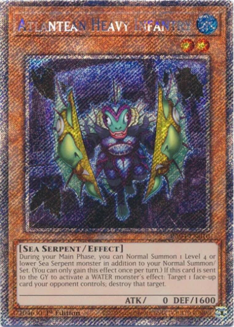Atlantean Heavy Infantry [RA04-EN010] Platinum Secret Rare | Mega City Incorporated