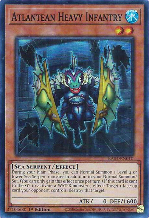 Atlantean Heavy Infantry [RA04-EN010] Super Rare | Mega City Incorporated