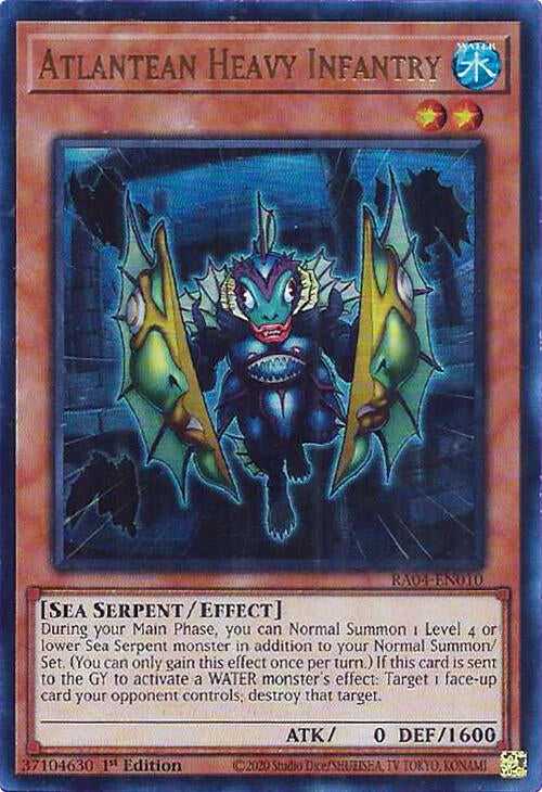 Atlantean Heavy Infantry [RA04-EN010] Ultra Rare | Mega City Incorporated