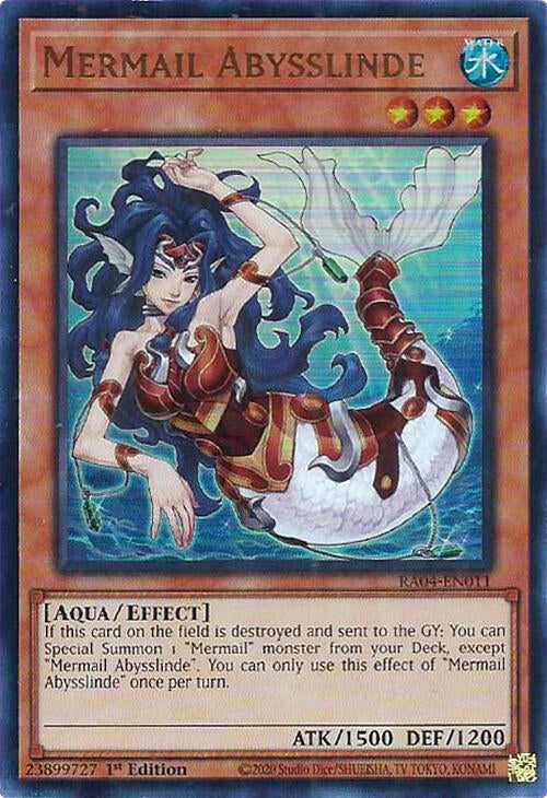 Mermail Abysslinde [RA04-EN011] Ultra Rare | Mega City Incorporated