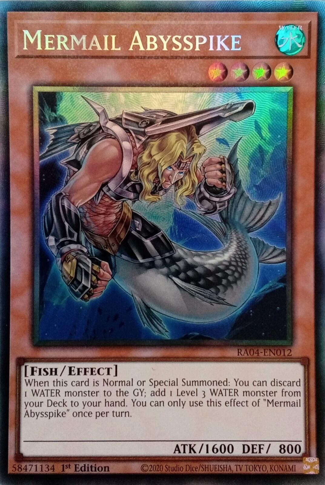 Mermail Abysspike [RA04-EN012] Prismatic Collector's Rare | Mega City Incorporated