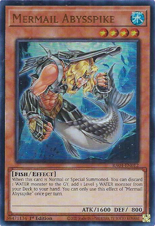 Mermail Abysspike [RA04-EN012] Ultra Rare | Mega City Incorporated