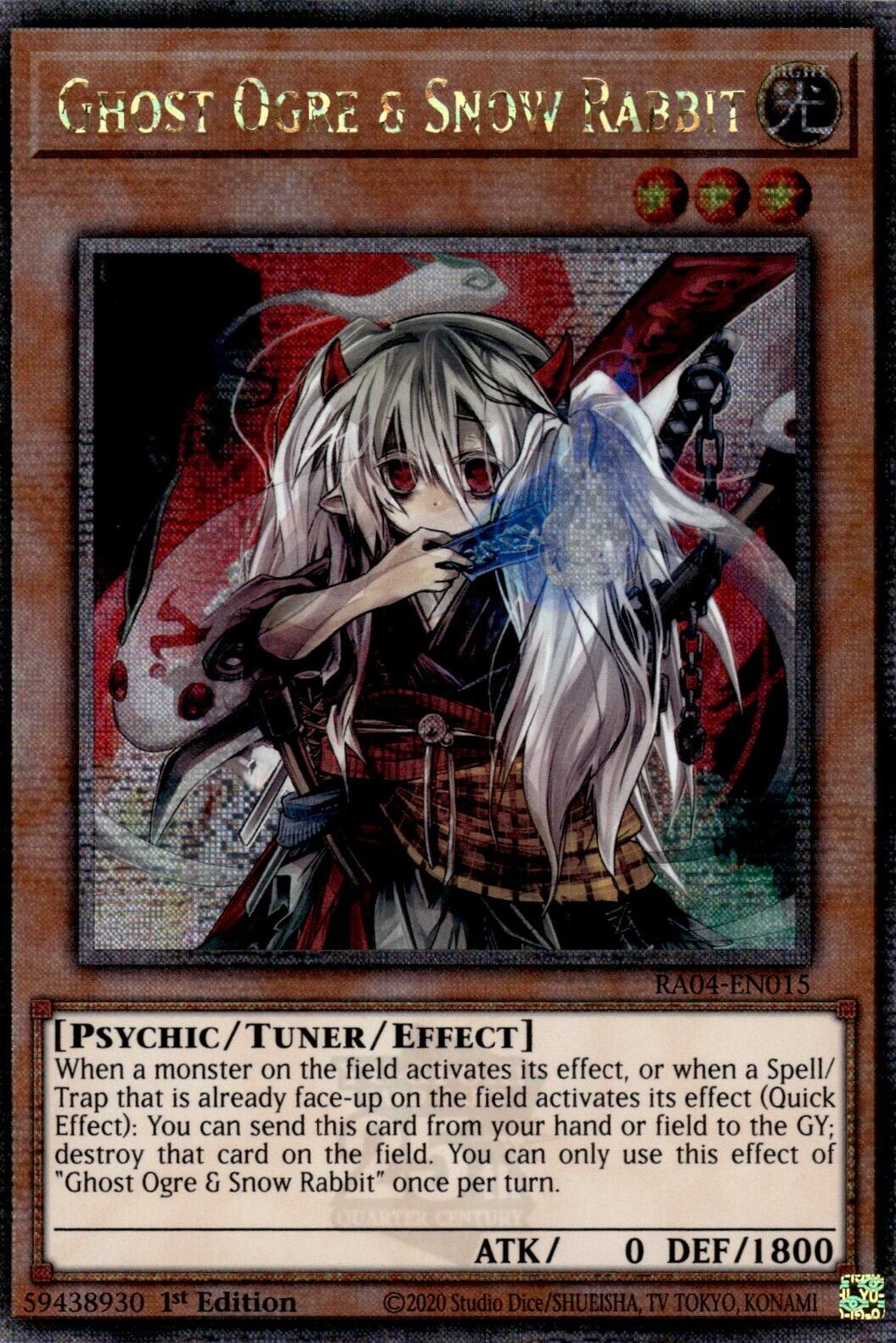 Ghost Ogre & Snow Rabbit [RA04-EN015] Quarter Century Secret Rare | Mega City Incorporated