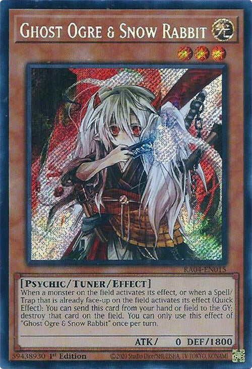 Ghost Ogre & Snow Rabbit [RA04-EN015] Secret Rare | Mega City Incorporated