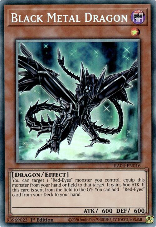 Black Metal Dragon [RA04-EN016] Prismatic Collector's Rare | Mega City Incorporated