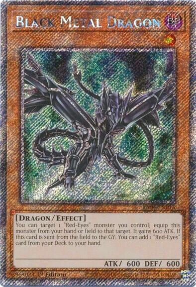 Black Metal Dragon [RA04-EN016] Platinum Secret Rare | Mega City Incorporated