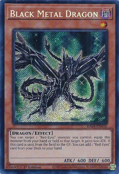 Black Metal Dragon [RA04-EN016] Secret Rare | Mega City Incorporated