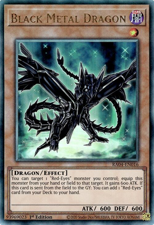 Black Metal Dragon [RA04-EN016] Prismatic Ultimate Rare | Mega City Incorporated