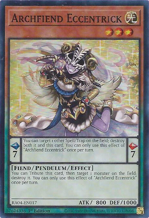 Archfiend Eccentrick [RA04-EN017] Super Rare | Mega City Incorporated