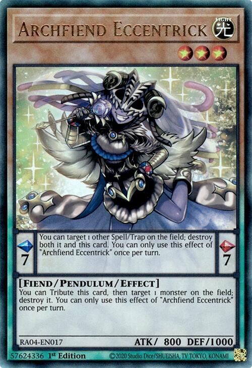 Archfiend Eccentrick [RA04-EN017] Prismatic Ultimate Rare | Mega City Incorporated