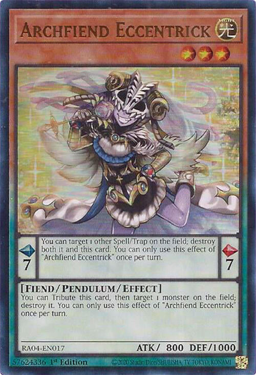 Archfiend Eccentrick [RA04-EN017] Ultra Rare | Mega City Incorporated