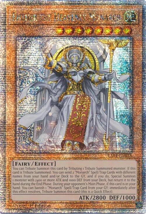 Ehther the Heavenly Monarch [RA04-EN018] Quarter Century Secret Rare | Mega City Incorporated