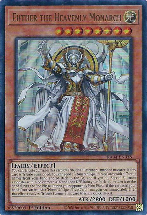 Ehther the Heavenly Monarch [RA04-EN018] Ultra Rare | Mega City Incorporated