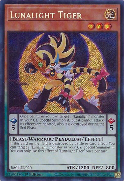 Lunalight Tiger [RA04-EN020] Secret Rare | Mega City Incorporated