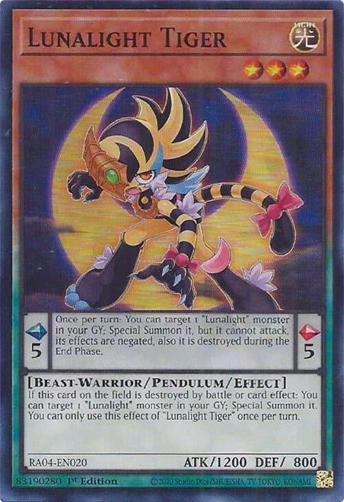 Lunalight Tiger [RA04-EN020] Super Rare | Mega City Incorporated