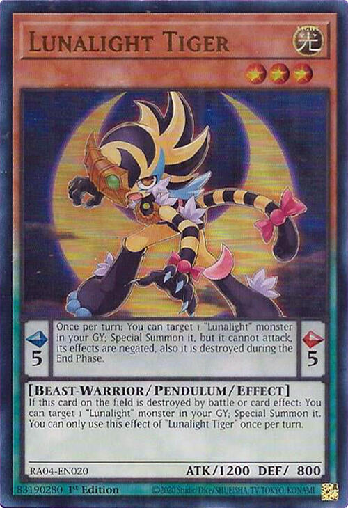 Lunalight Tiger [RA04-EN020] Ultra Rare | Mega City Incorporated