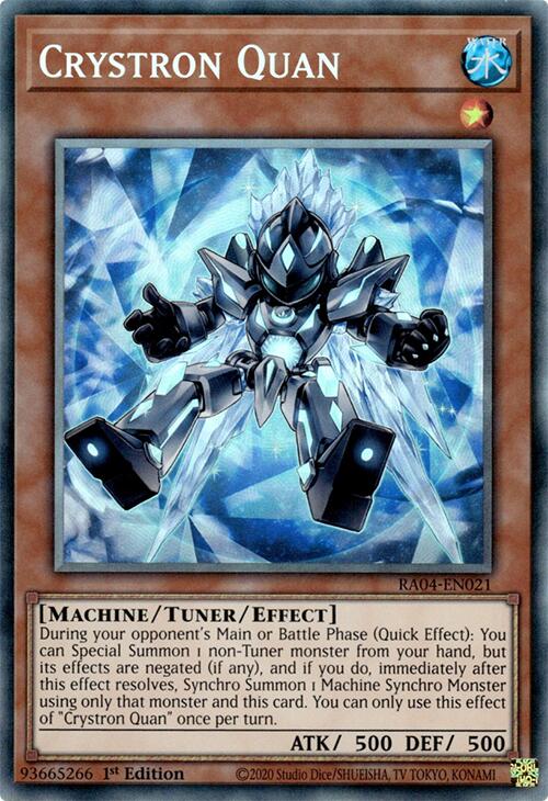 Crystron Quan [RA04-EN021] Prismatic Collector's Rare | Mega City Incorporated