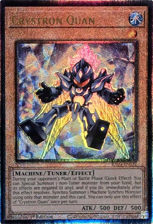 Crystron Quan [RA04-EN021] Prismatic Ultimate Rare | Mega City Incorporated