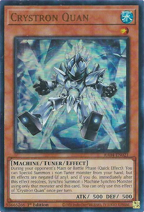 Crystron Quan [RA04-EN021] Ultra Rare | Mega City Incorporated