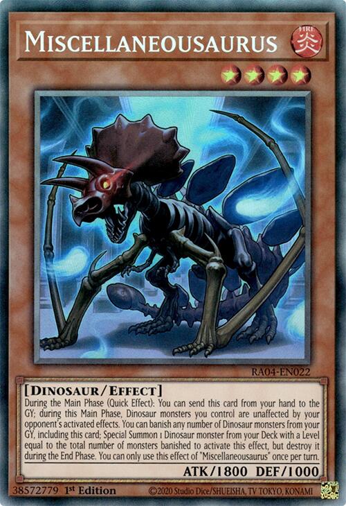 Miscellaneousaurus [RA04-EN022] Prismatic Collector's Rare | Mega City Incorporated