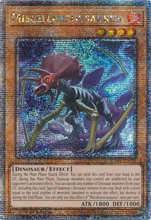 Miscellaneousaurus [RA04-EN022] Quarter Century Secret Rare | Mega City Incorporated