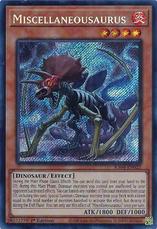 Miscellaneousaurus [RA04-EN022] Secret Rare | Mega City Incorporated