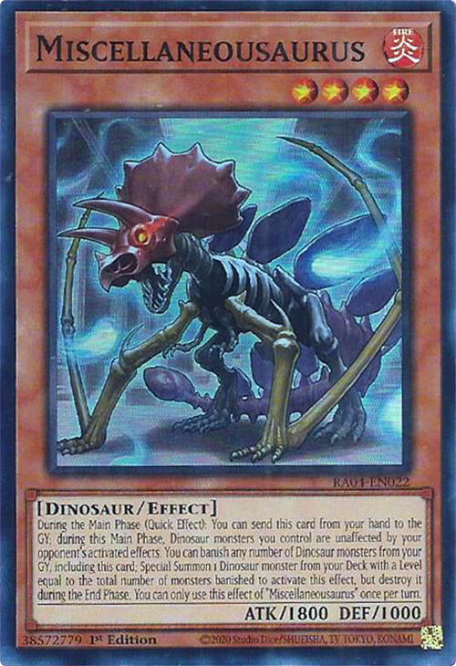 Miscellaneousaurus [RA04-EN022] Super Rare | Mega City Incorporated