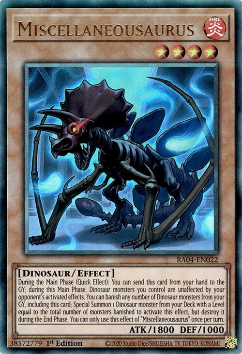 Miscellaneousaurus [RA04-EN022] Prismatic Ultimate Rare | Mega City Incorporated