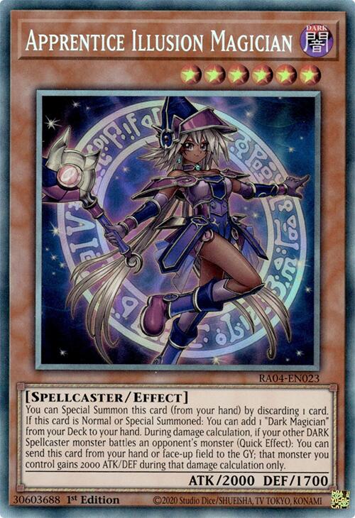 Apprentice Illusion Magician [RA04-EN023] Prismatic Collector's Rare | Mega City Incorporated
