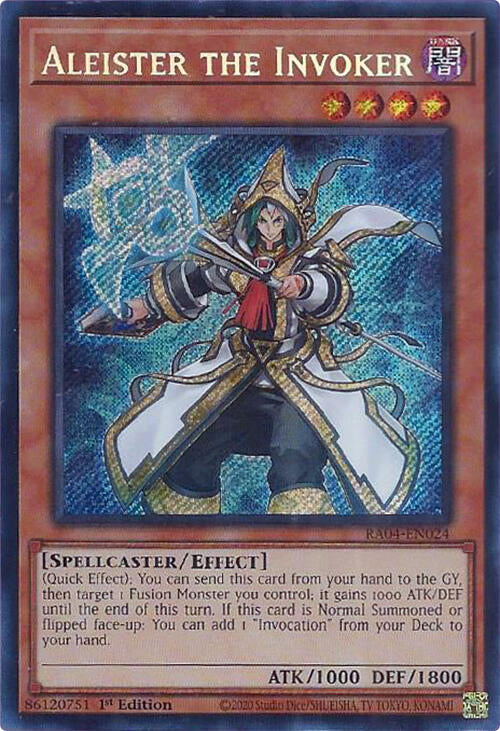 Aleister the Invoker (Alternate Art) [RA04-EN024] Secret Rare | Mega City Incorporated